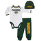 Packers Baby Boy Onesie, Footed Pant & Cap Set