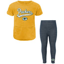 Packers Short Sleeve Top and Leggings Set
