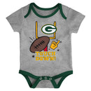 Packers Baby 3 Piece Bodysuit Set