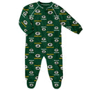 Packers Logo Zip Up Pajamas