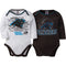Panthers Infant Long Sleeve Logo Onesies-2 Pack