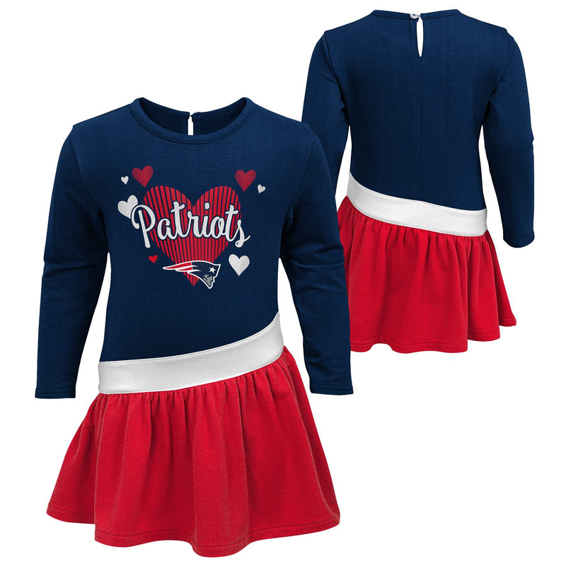Patriots Girls Heart Jersey Dress