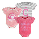 It's a Triple! Indians Girl Onesies