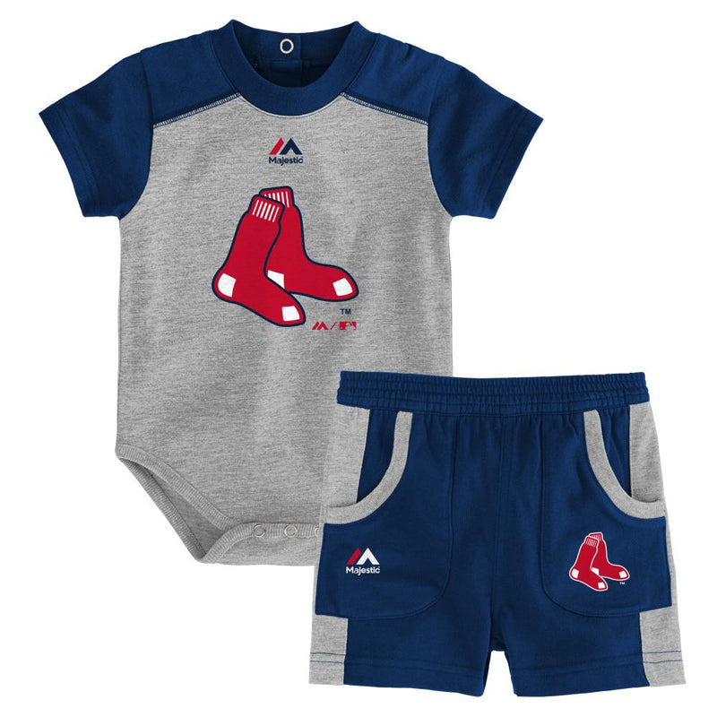 Red Sox Fan Onesie and Short Set