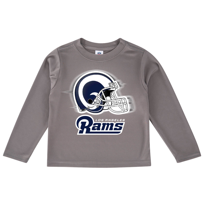 Rams Cool Grey Toddler Long Sleeve Logo Tee