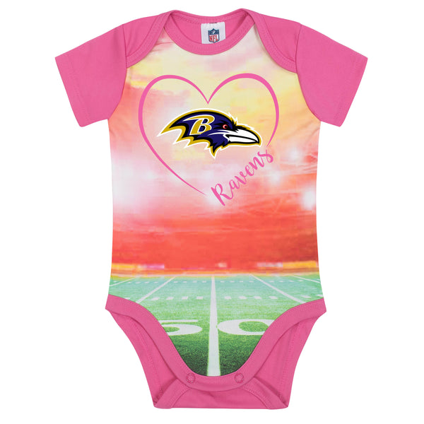 Baby Boys Ravens Short Sleeve Jersey Bodysuit – babyfans