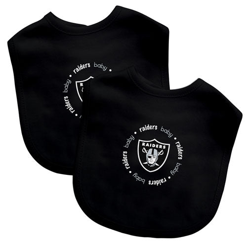 Embroidered Raiders Baby Bibs (2-Pack)