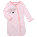 Raiders Pink Newborn Gown, Cap, and Booties