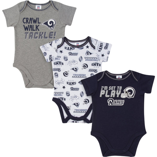 Packers All Set To Play 3 Pack Short Sleeved Onesies Bodysuits – babyfans