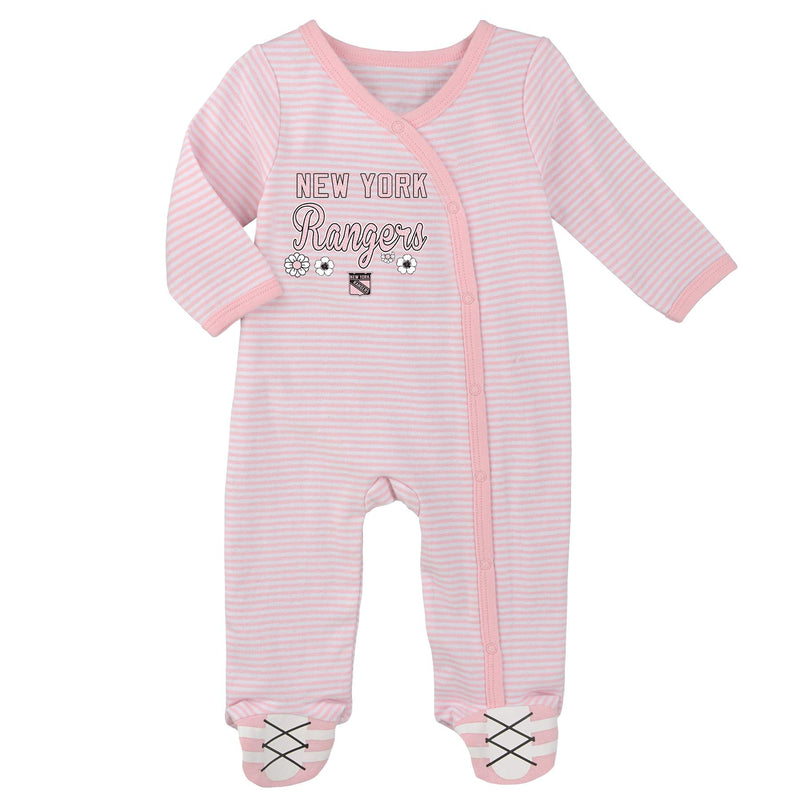 Rangers Girl Pink Infant Gameday Coveralls