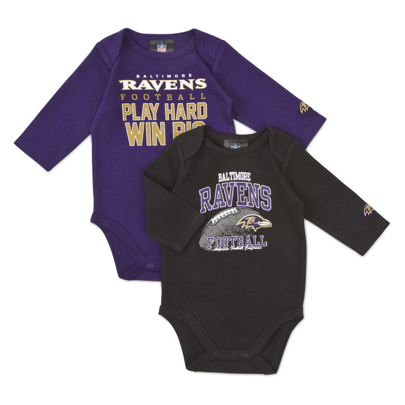 Ravens Baby "Win Big" Bodysuit 2-Pack