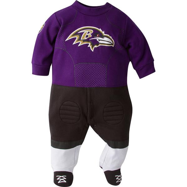 Baltimore Ravens Baby Footysuit with Feet