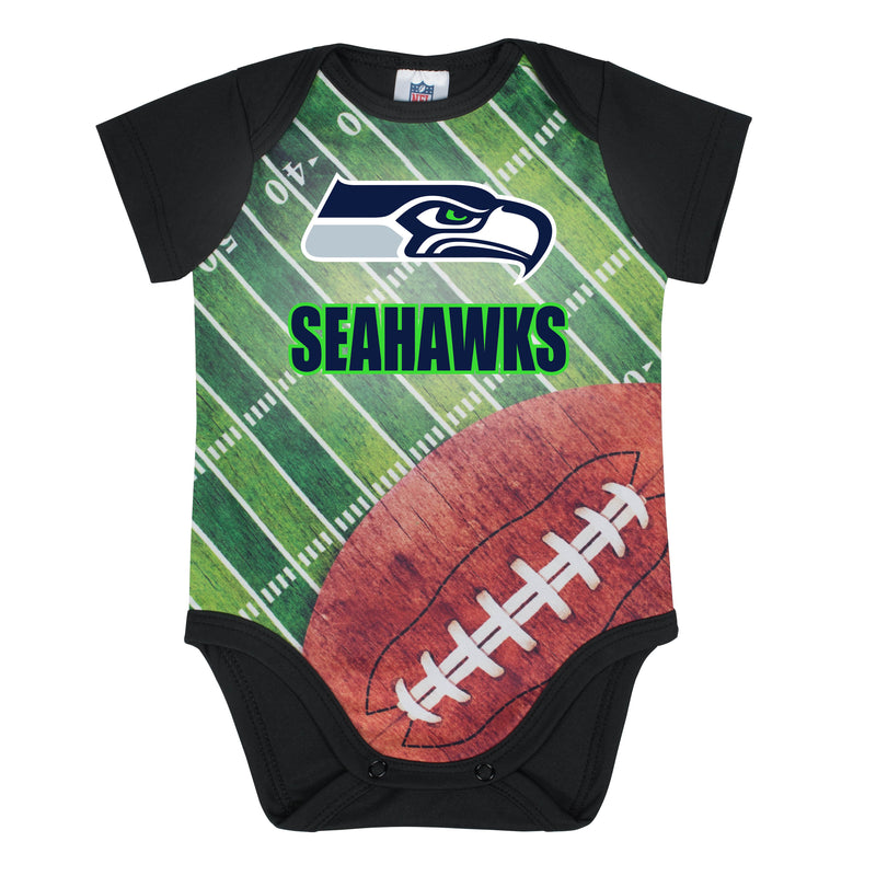 Seahawks Baby Boy Short Sleeve Bodysuit