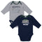 Seattle Seahawks Baby Boy Long Sleeve Bodysuits
