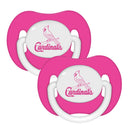 Cardinals Pink Pacifiers (Two Pack)