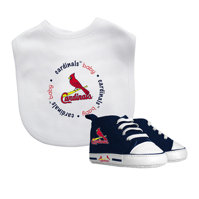 Cardinals Baby Bib with Pre-Walking Shoes