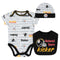 Steelers Baby Boy Bodysuit, Bib & Cap Set