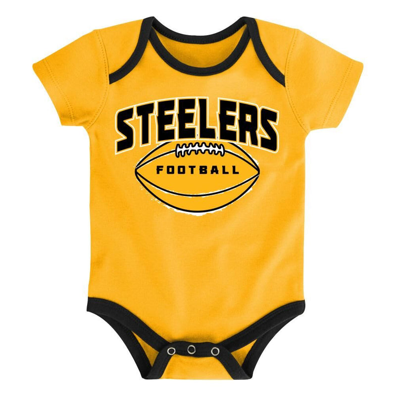 Steelers Little Kicker Bodysuit 3-Pack