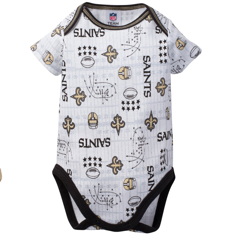 Saints Baby 3 Pack Short Sleeve Onesies
