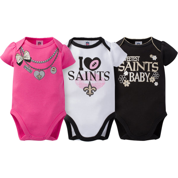 49ers Baby Girls 2-Pack Long Sleeve Bodysuits – babyfans