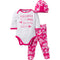 Seahawks Baby Girl 3 Piece Outfit