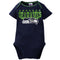 Seahawks Baby 3 Pack Short Sleeve Onesies
