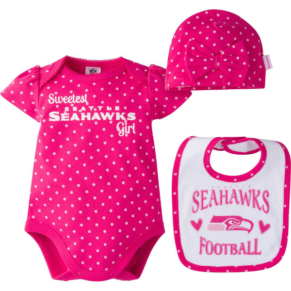 Baby Seahawks Long Sleeve Onesie Two Pack – babyfans