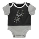 San Antonio Spurs Referee Short Sleeve Baby Bodysuit