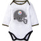 Pittsburgh Steelers 3 Piece Bodysuit, Cap and Footed Pant Set