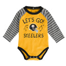 Steelers Long Sleeve Bodysuit and Pants