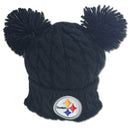 Steelers Double Pom Pom Hat