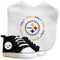 Steelers Baby Bib with Pre-Walking Shoes