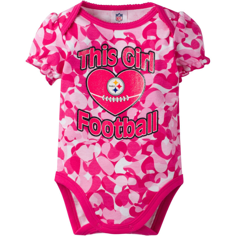 Steelers Infant Girl Camo Bodysuit