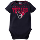 Texans Baby 3 Pack Short Sleeve Onesies