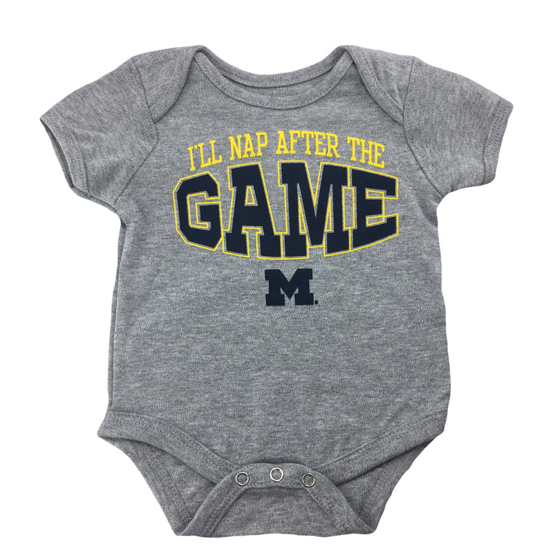 Michigan I'll Nap After the Game Infant Bodysuit