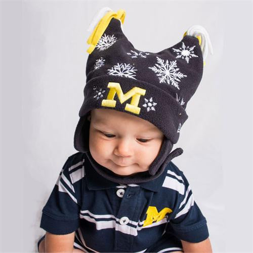 Michigan Infant Snow Fleece Hat