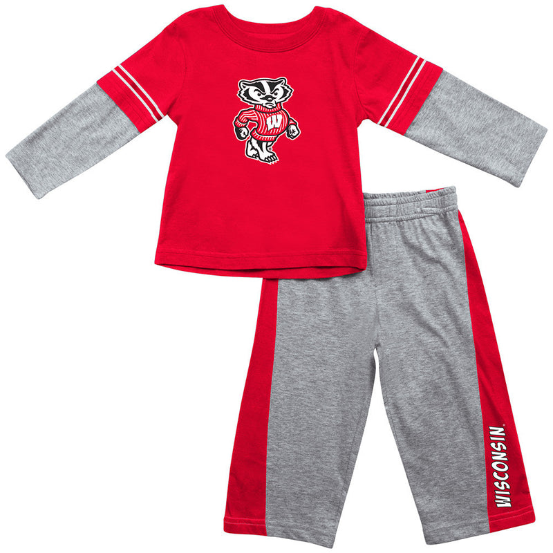 Wisconsin Infant Long Sleeve Tee and Pants