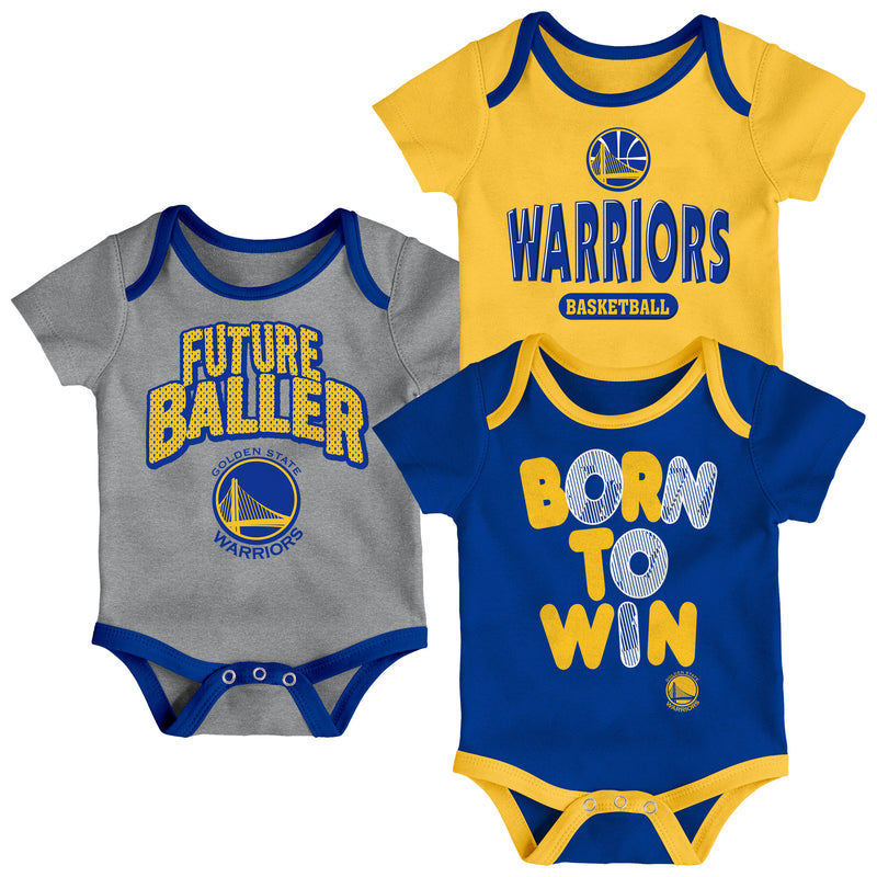 Warriors Future Baller 3-Pack Bodysuit Set