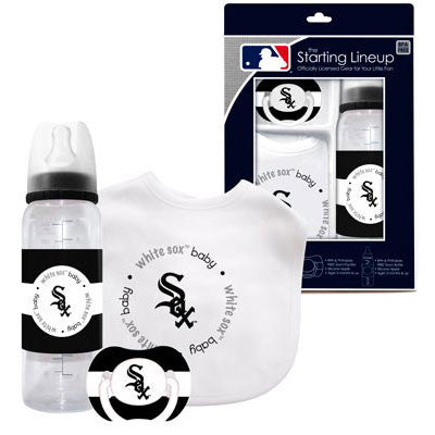 White Sox Baby Bib, Bottle and Pacifier Set