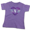 Sparkly Heart Lavender White Sox Tee