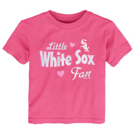 Pink Little White Sox Baseball Fan Tee