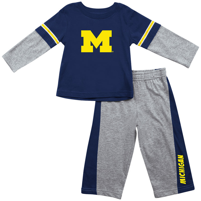 Michigan Infant Long Sleeve Tee and Pants