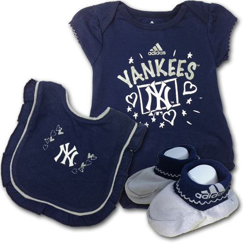 Yankees Hearts & Glitter Creeper Outfit