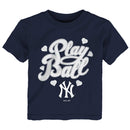 Yankees Girl Play Ball Tee