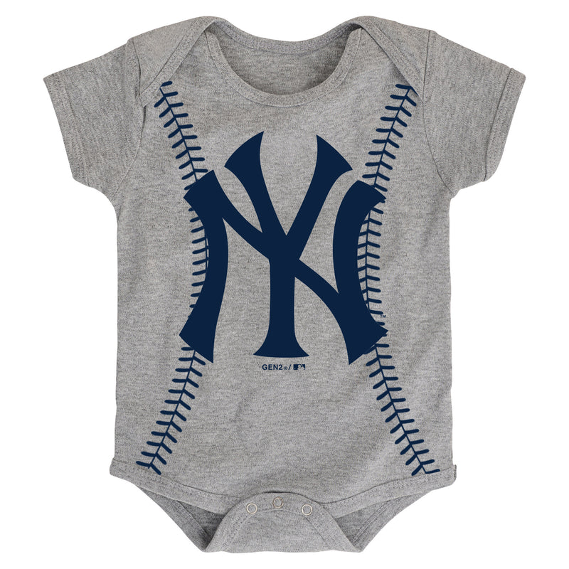 Yankees Baseball Stitches Creeper Set