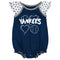Yankees Baby Girl Hearts Duo Bodysuit Set