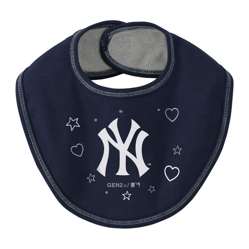 Yankees Girl Bodysuit, Bib and Bootie Set