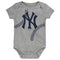 Yankees Gray Logo Bodysuit