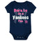 Yankees Baby Girl Body Suits - Three Pack