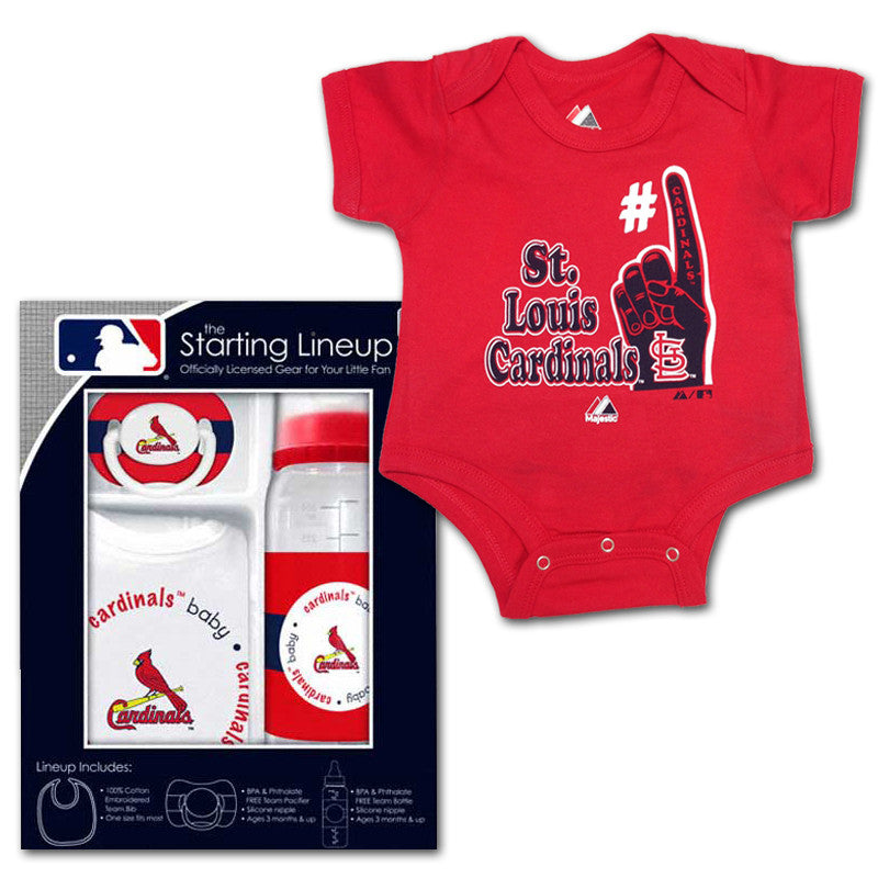 St. Louis Cardinals Infant Biggest Little Fan 3-Pack Bodysuit Set